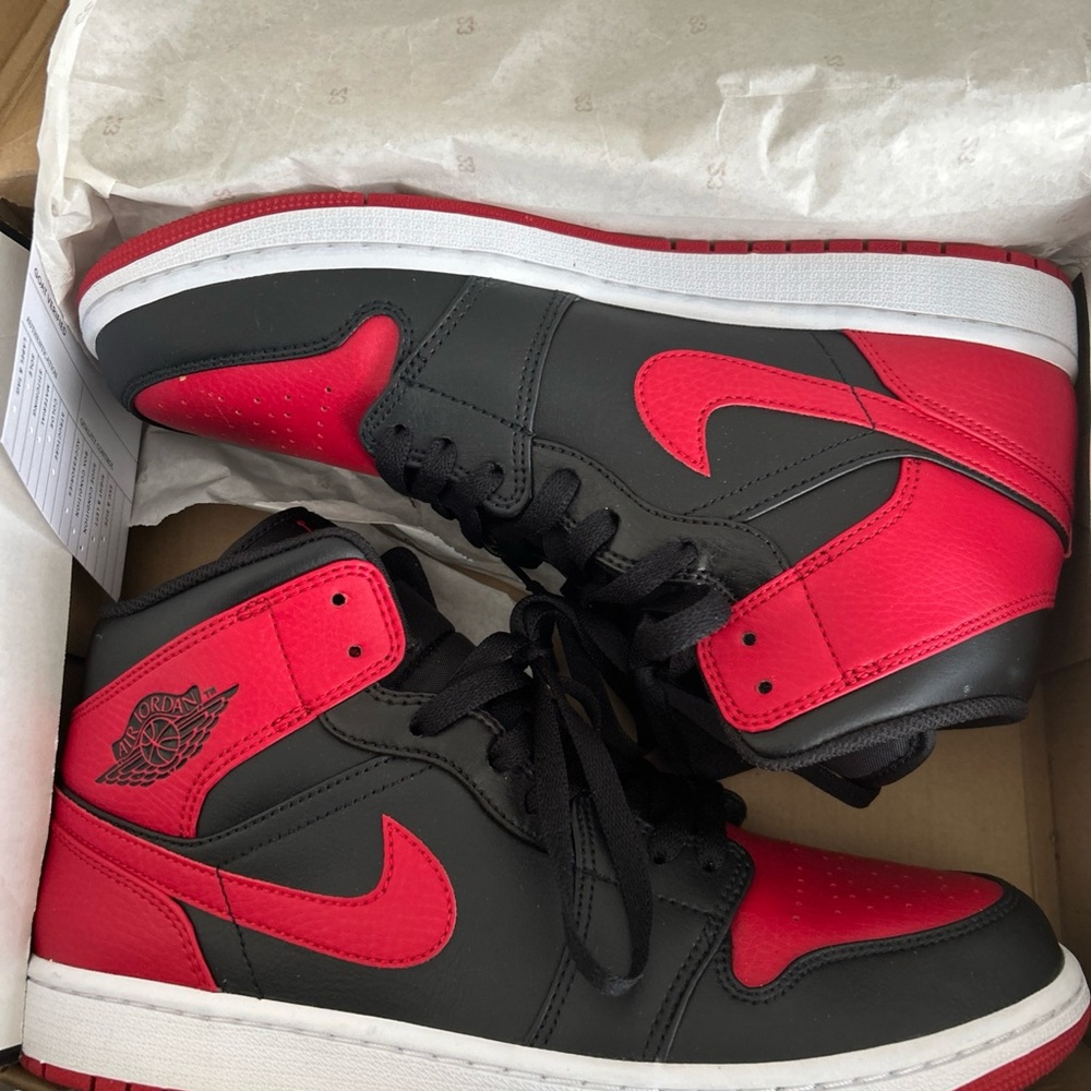 Kids Black and Red Sneakers